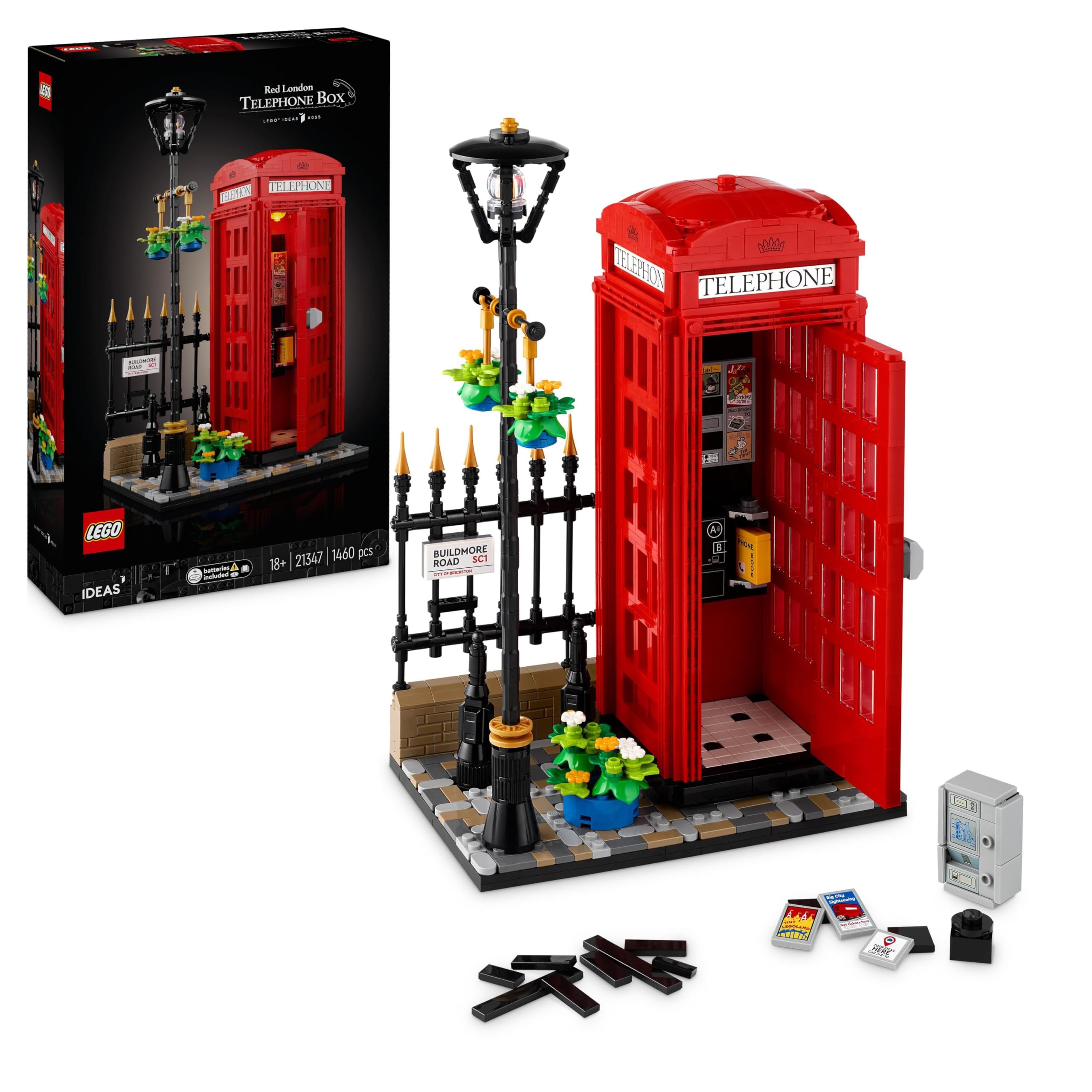 バラフォン Amazon.com: Lego 21347 Idea London Red Public Phone Toy Toy